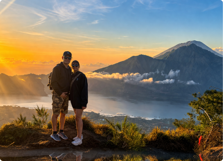 batur sunrise trekking tour experience